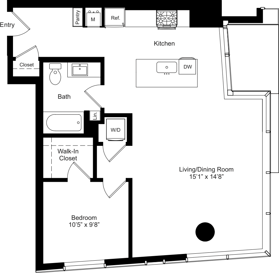 A7 without Balcony floorplan