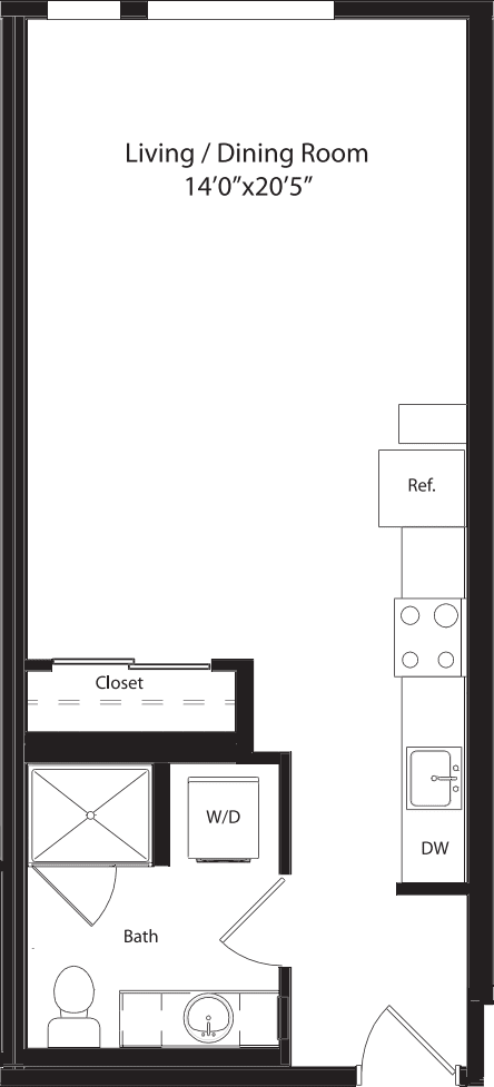 S1(A) No Wall floorplan