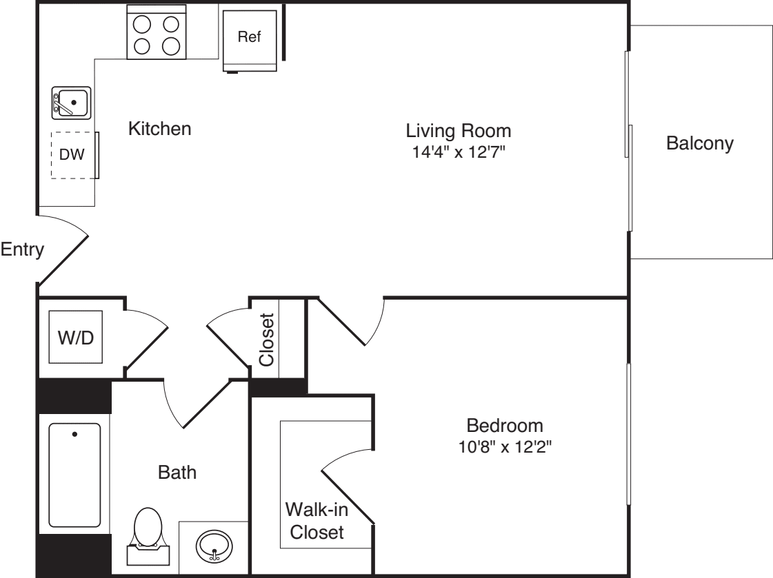 1 Bedroom F