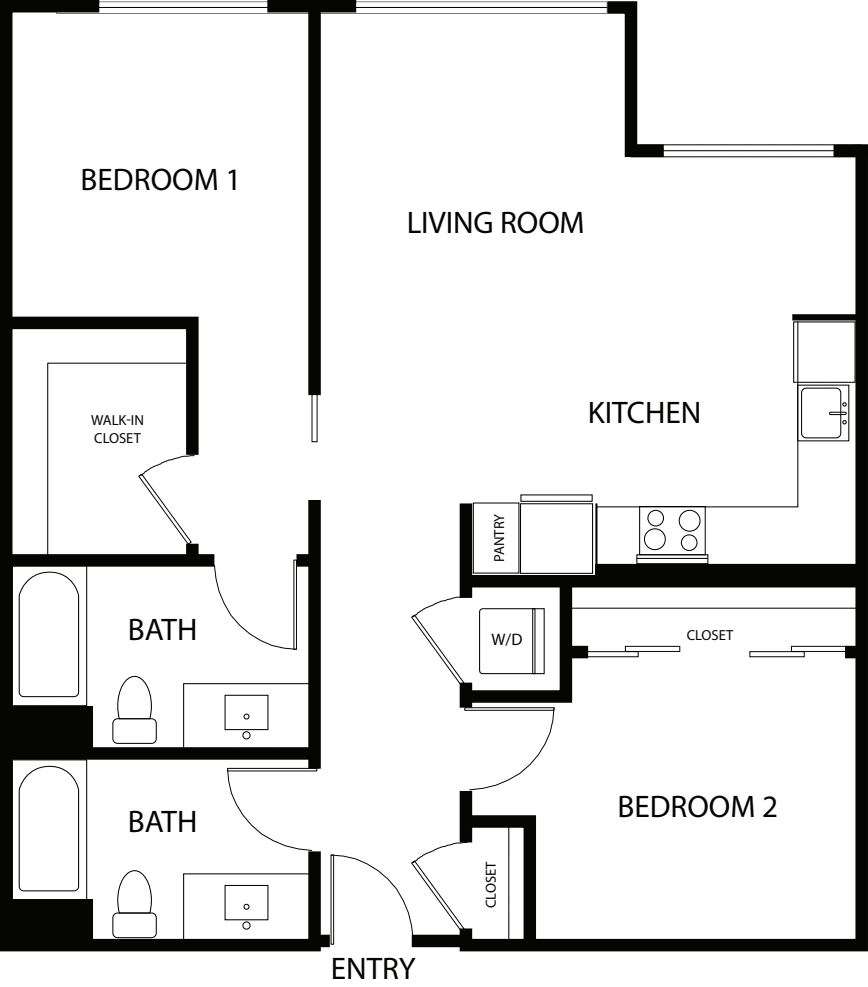 2.2.10 No Balcony floorplan