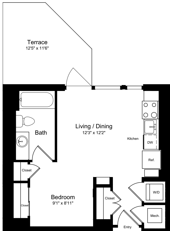 S02 with Terrace floorplan