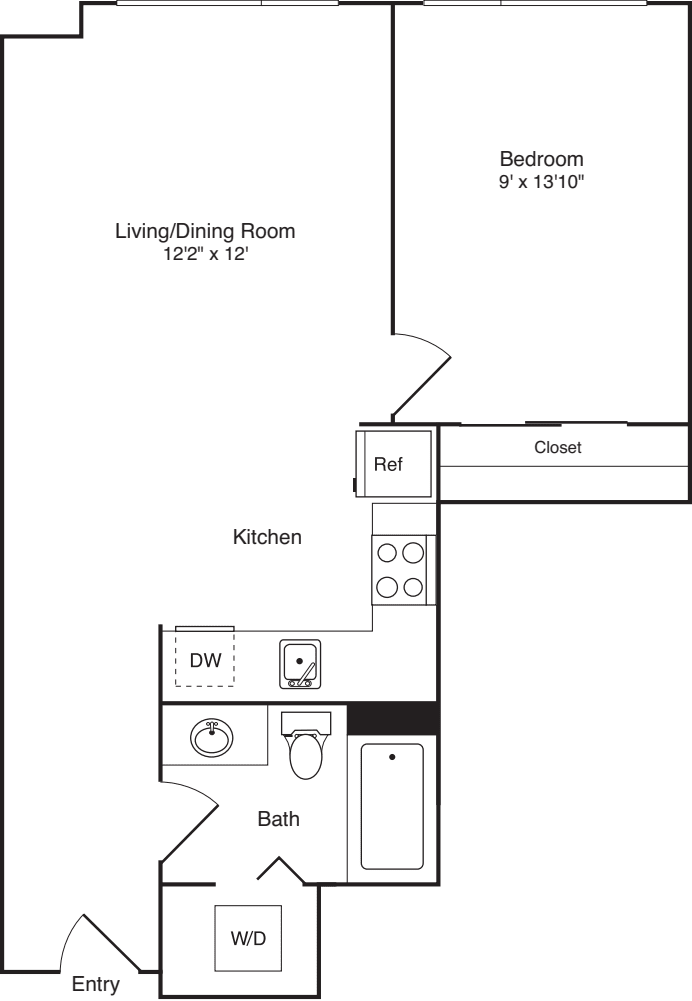 1 Bedroom E