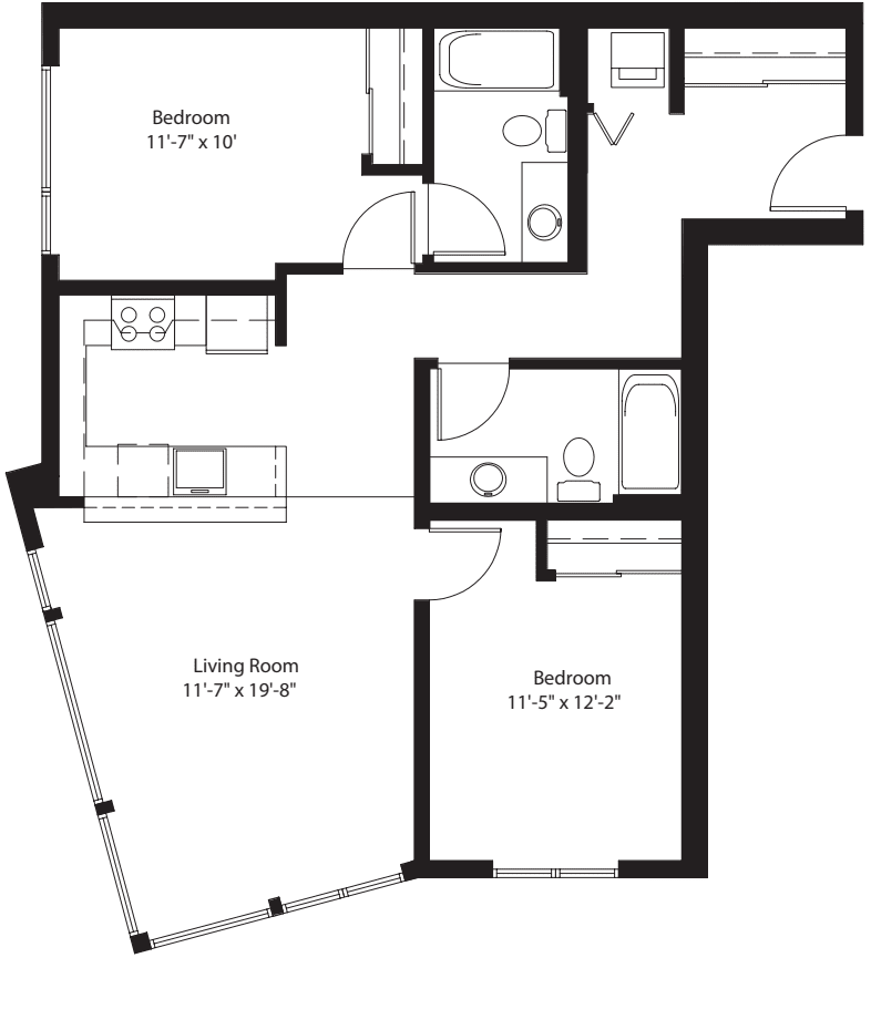 2 Bedroom C floorplan