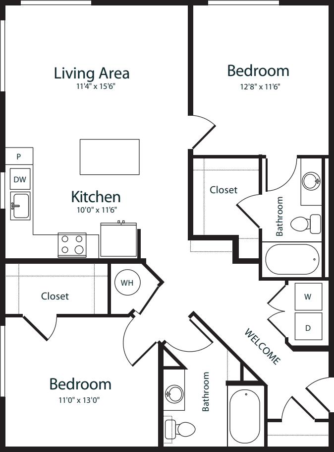 B2_No_Balcony floorplan