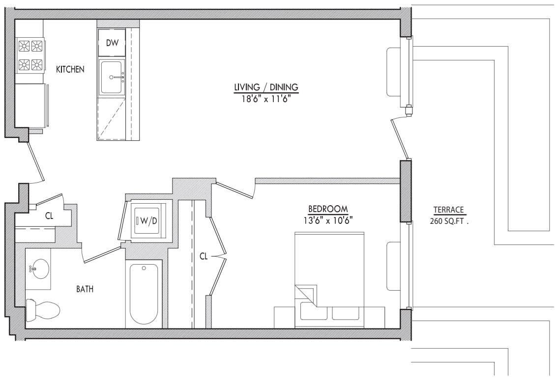 A3-2 with Terrace floorplan