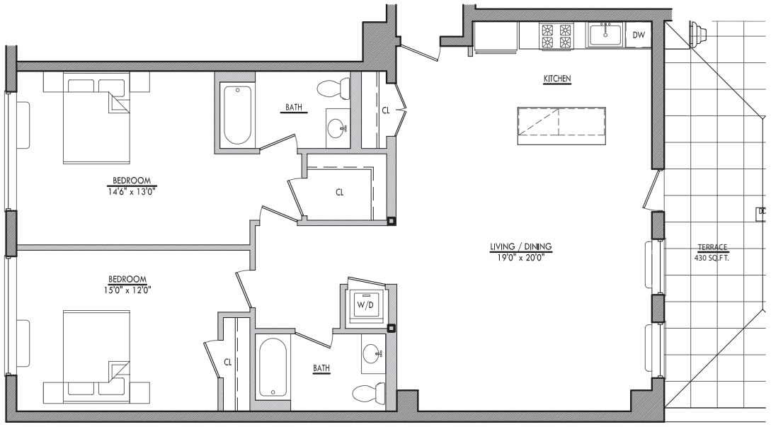 B13 with Terrace floorplan