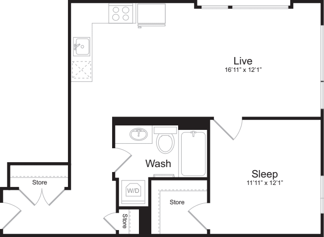 1 Bedroom A