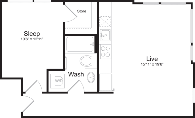 1 Bedroom E
