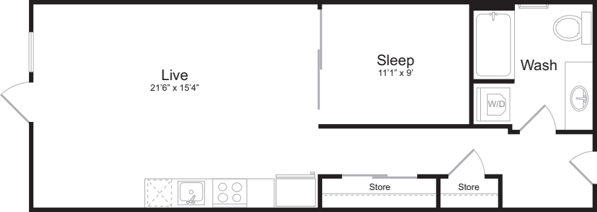 1 Bedroom G