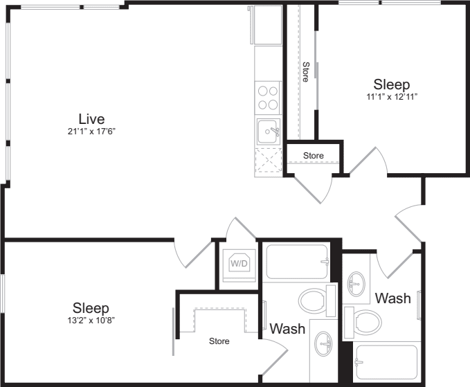 2 Bedroom A