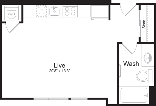 Studio C floorplan