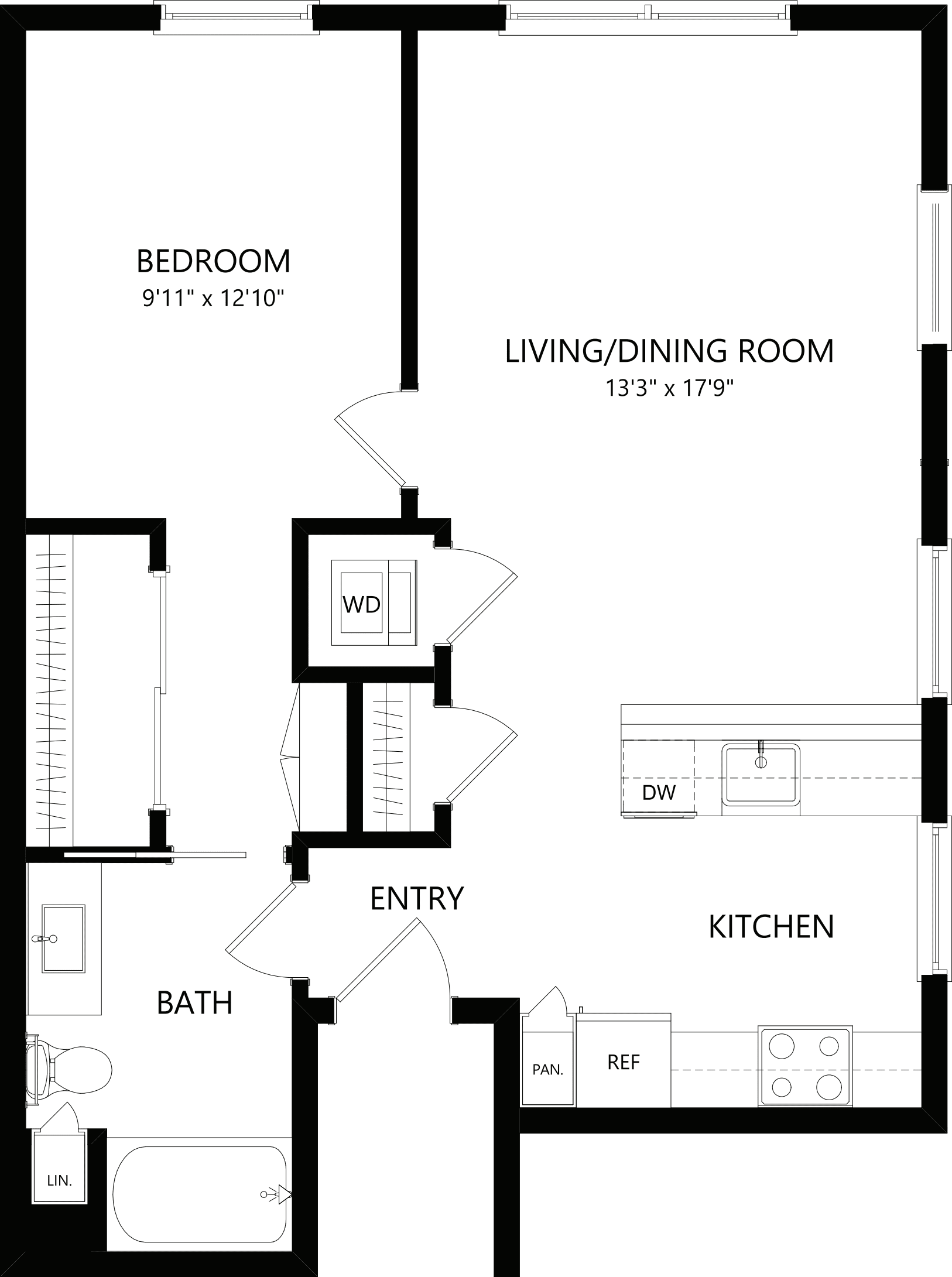 A3 No Balcony floorplan