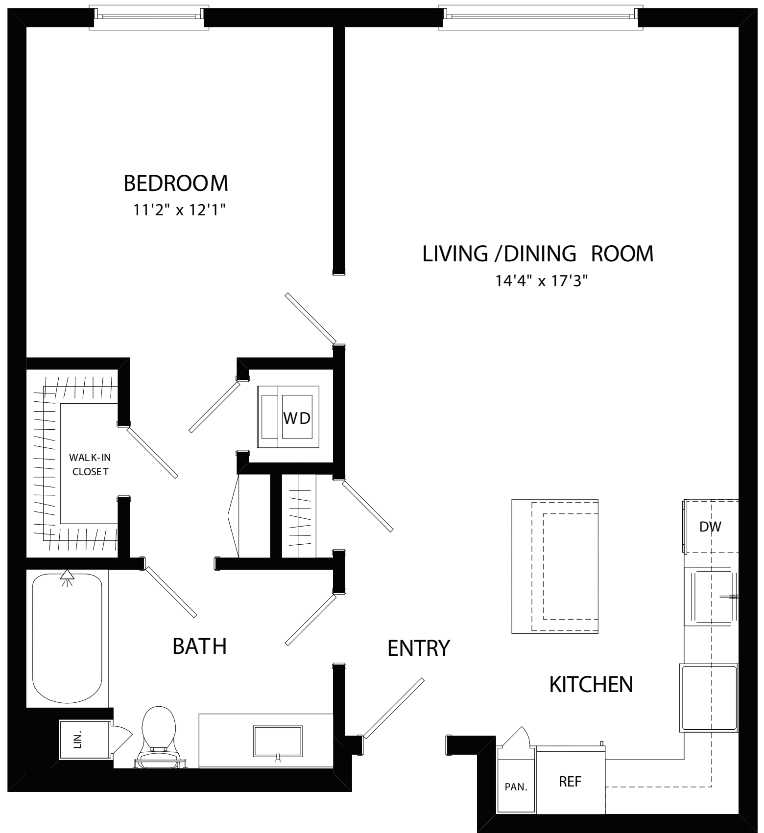 A7 No Balcony floorplan