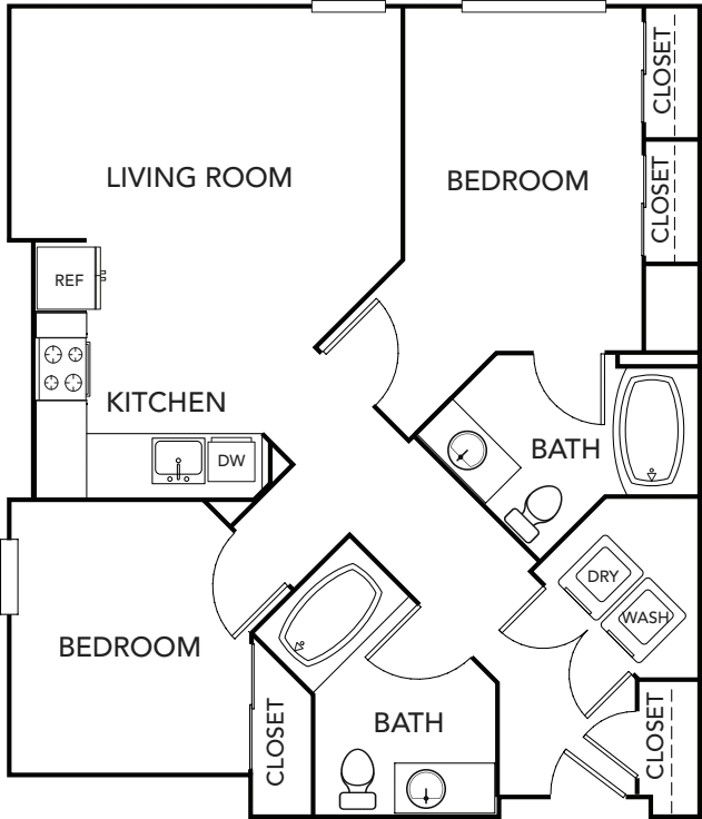 Lincoln D4 Type A floorplan