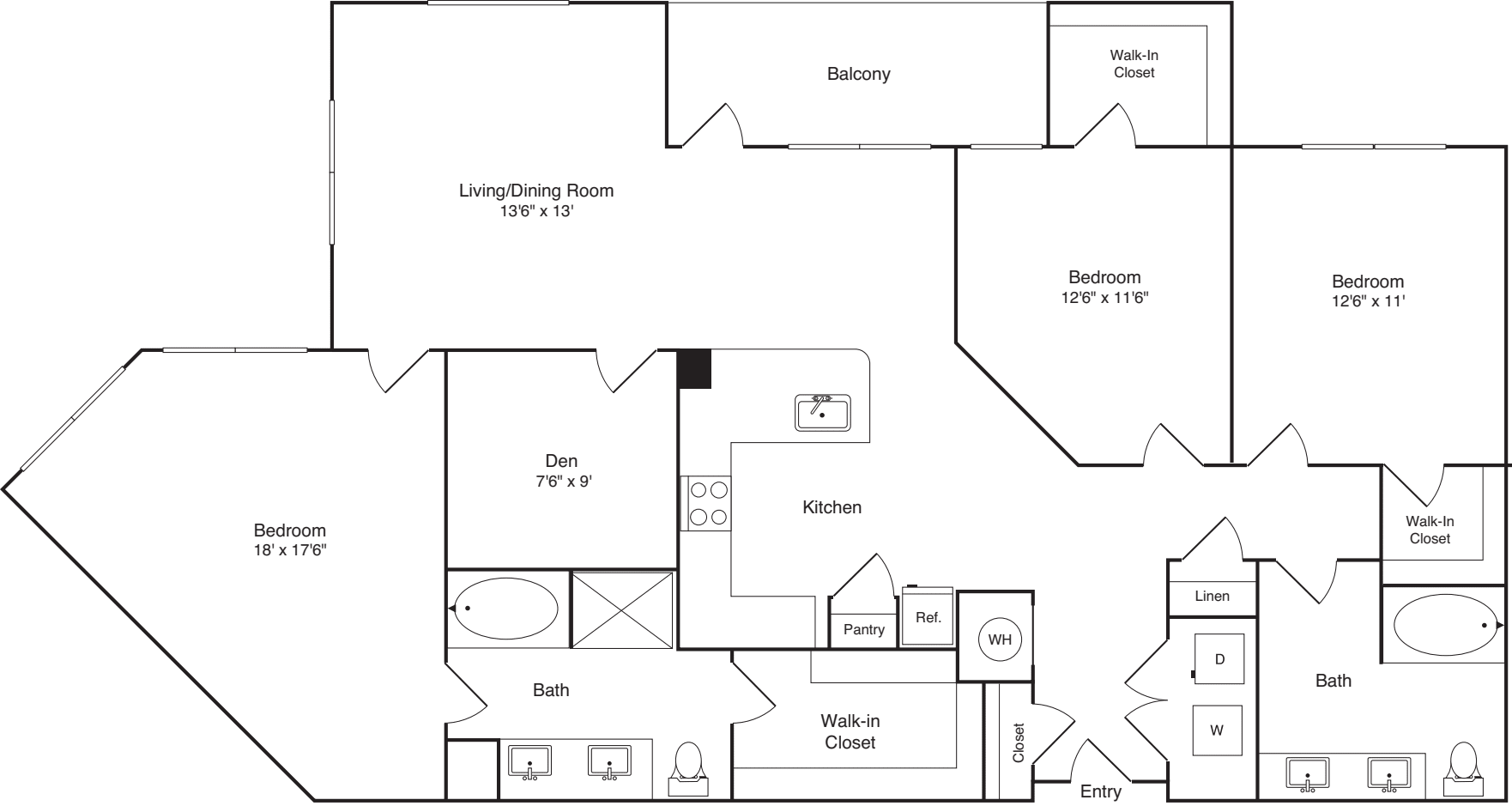 The Gaylord floorplan
