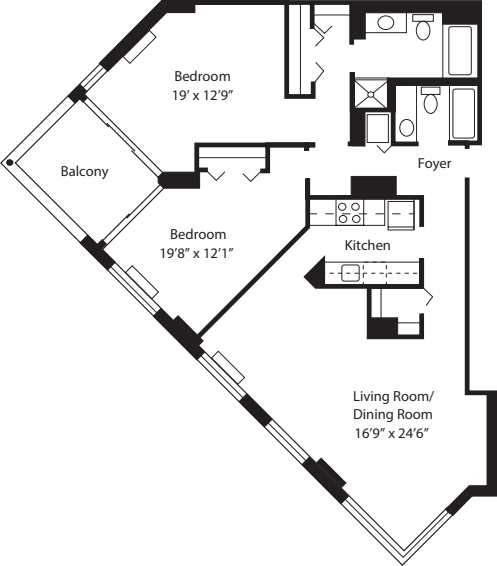 H floorplan