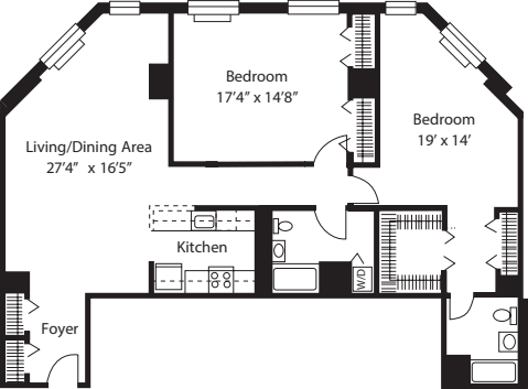 M2 floorplan