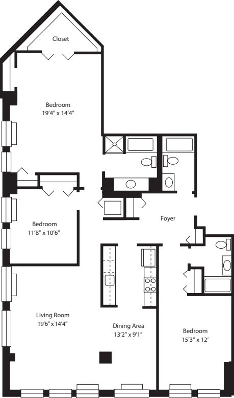NW,  NW2, T1 floorplan