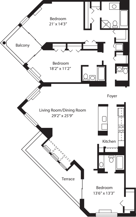 PC floorplan