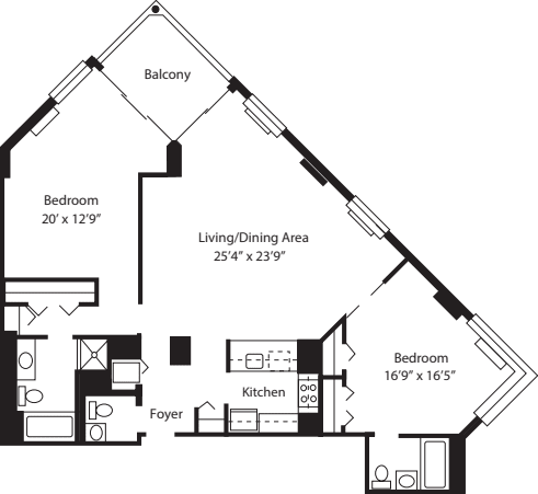 Unit G Large floorplan