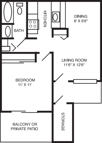 Oak floor plan