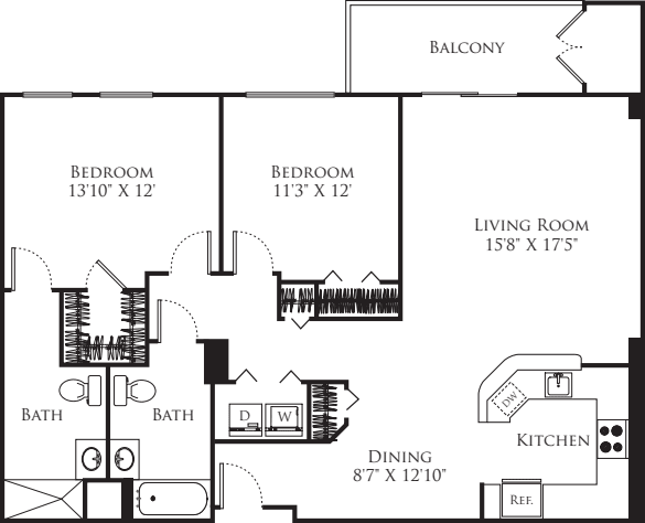 Rosecliff II- 2HA floor plan
