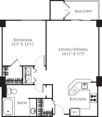 Rosecliff II- Bluehills1A floor plan