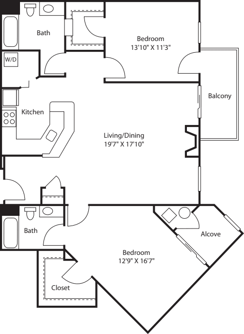 2Mb floor plan