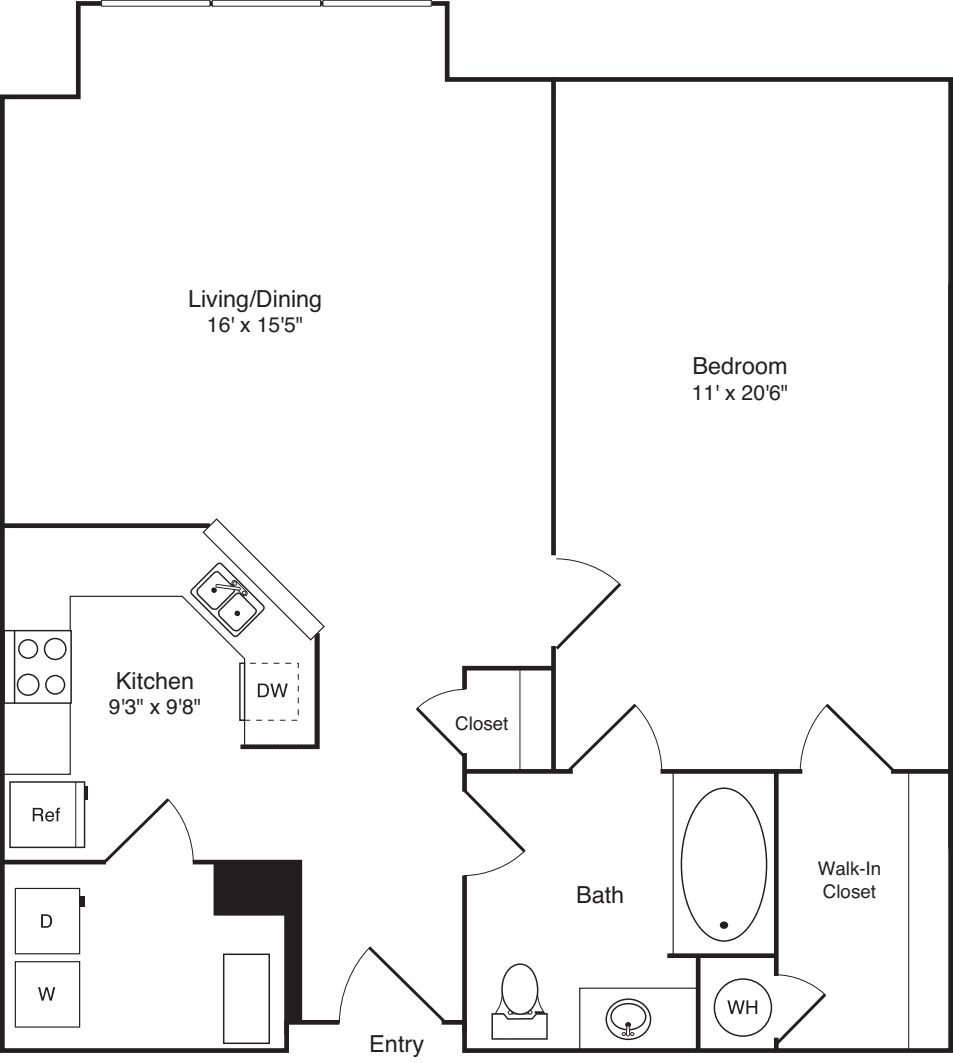1AS floor plan