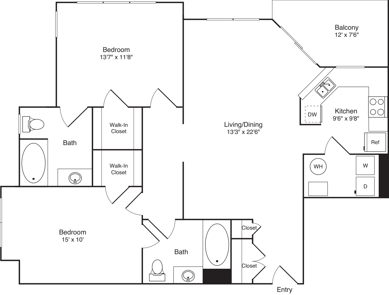 2B floor plan