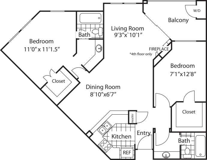Amalfi Split Floorplan floor plan
