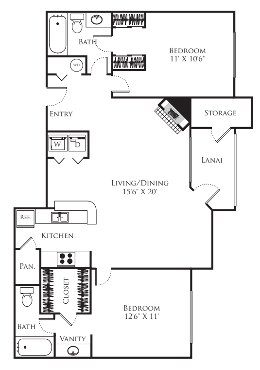 2B floor plan