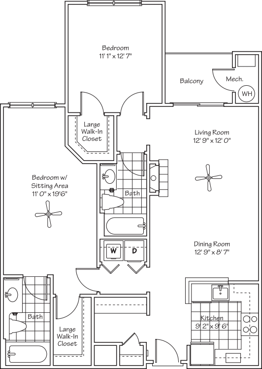 The Bentley floor plan