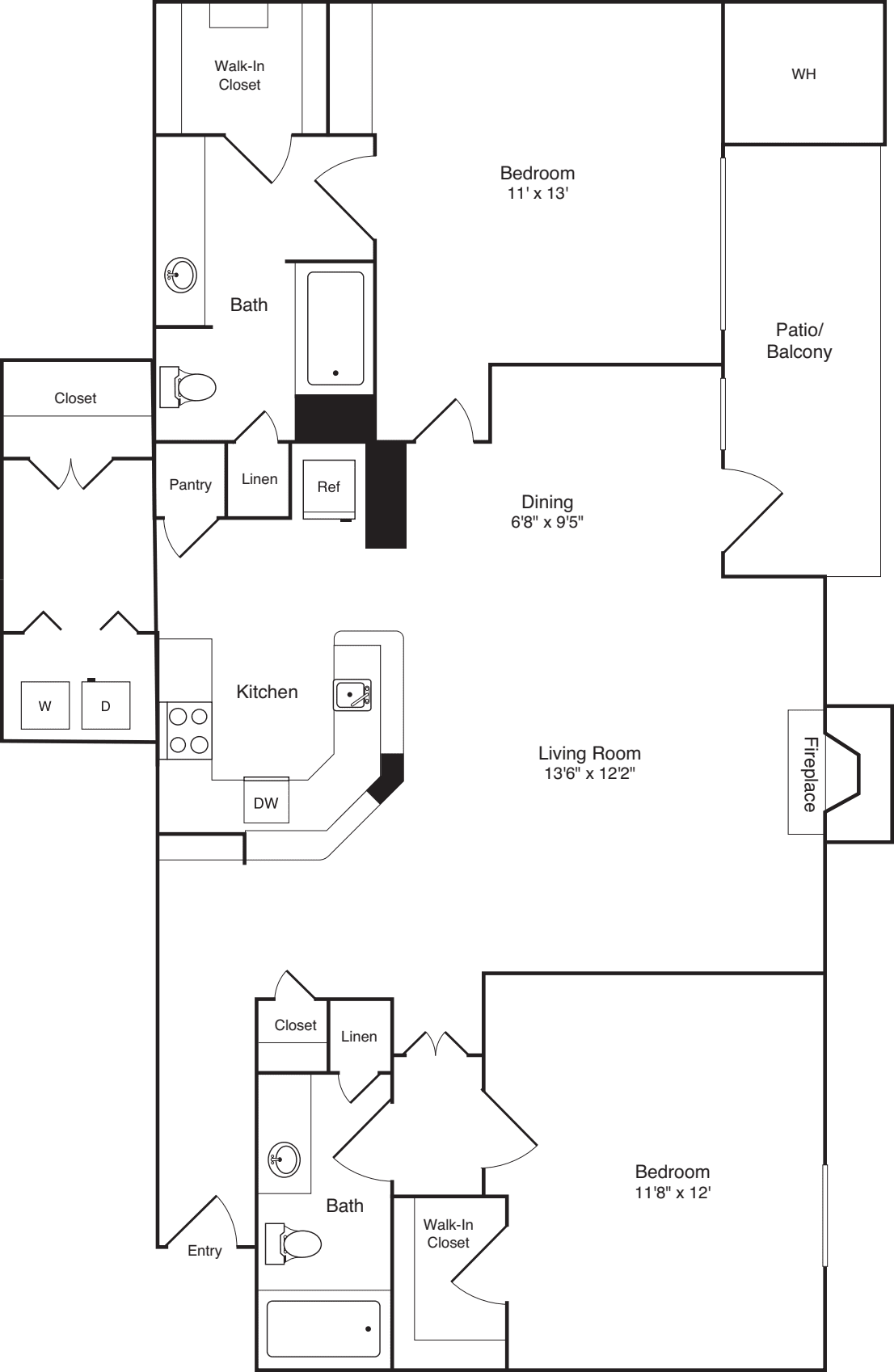Gardner no Garage floor plan