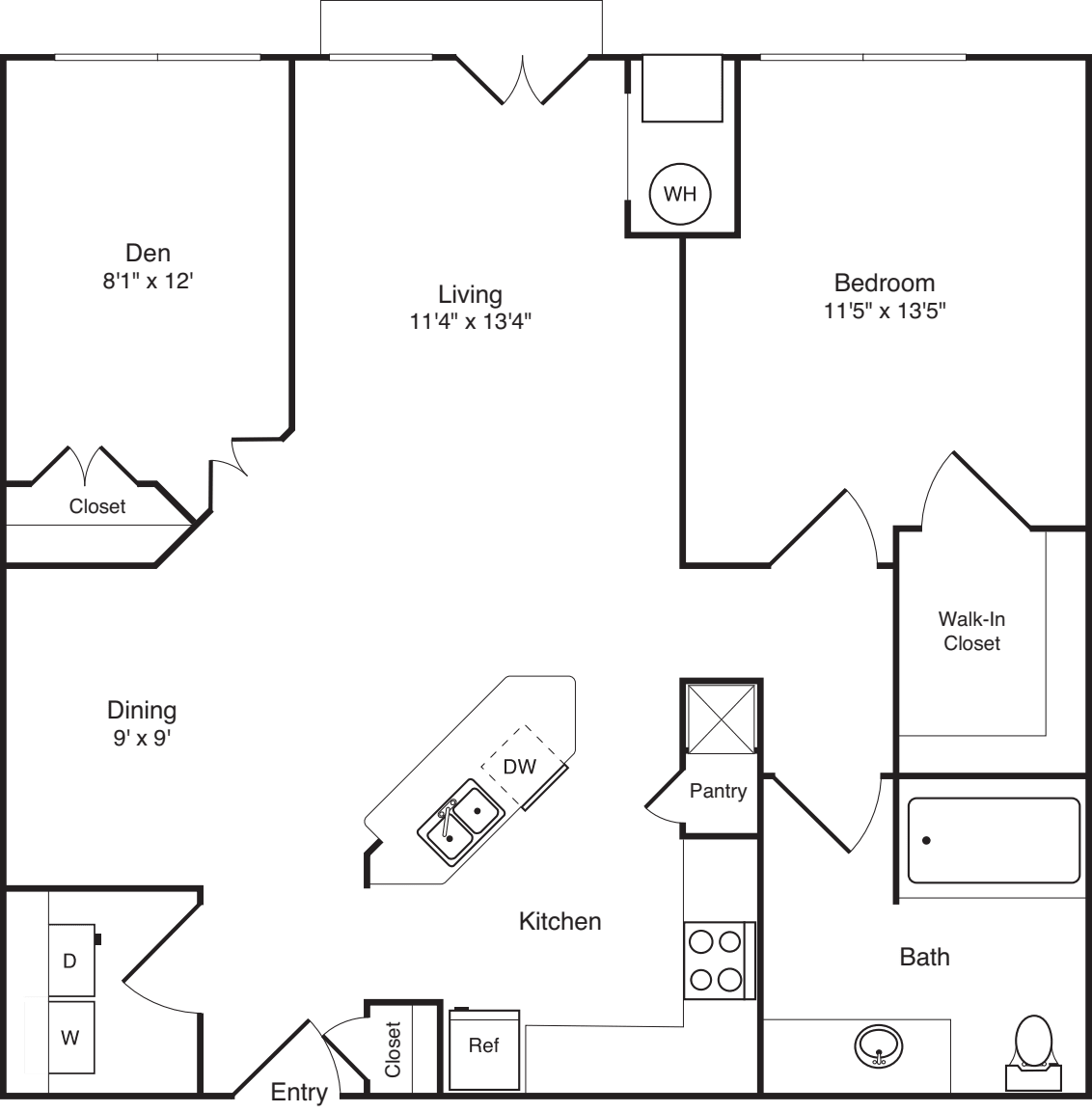 Decapod with Den floor plan