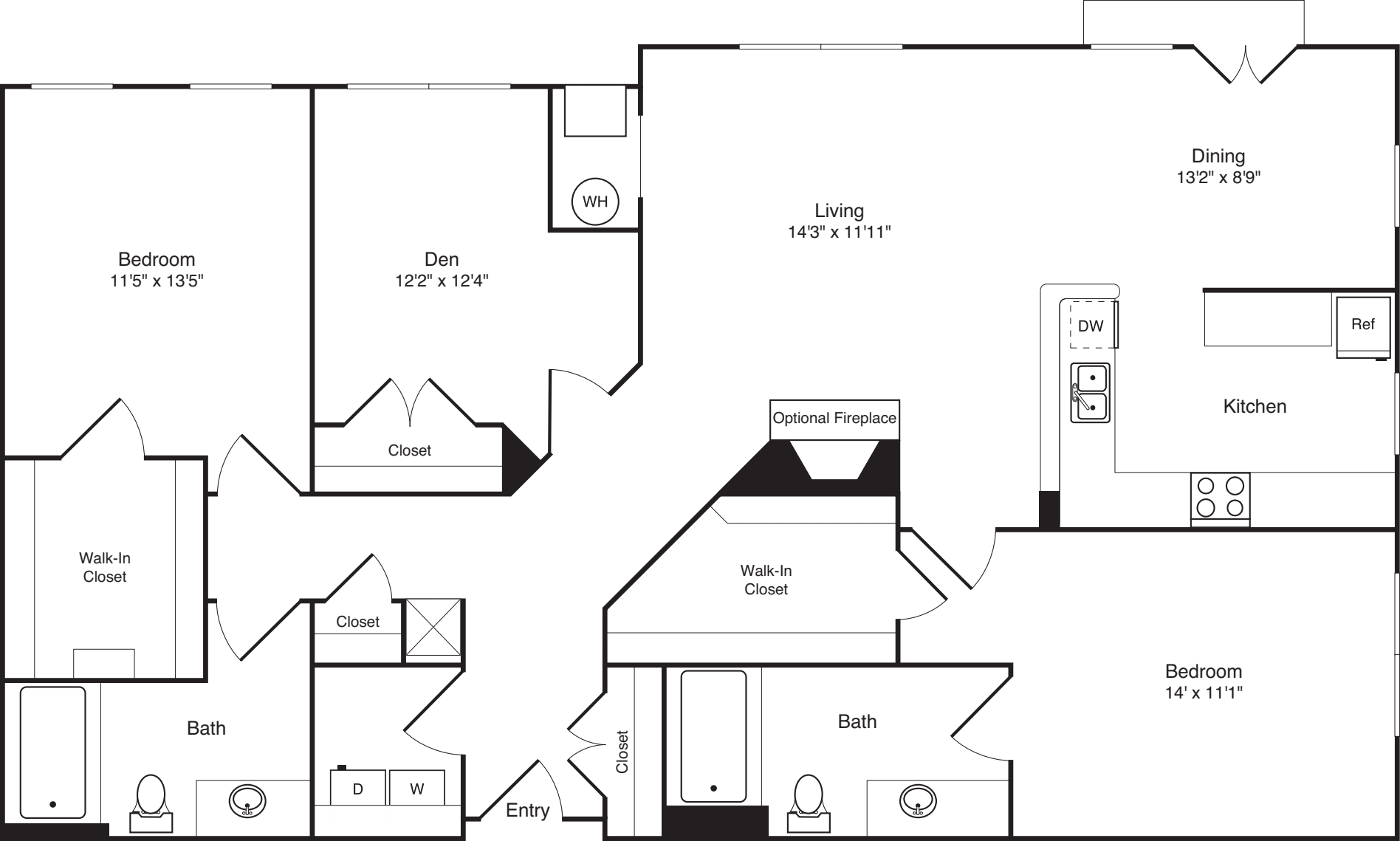 Greenbriar with Den floor plan