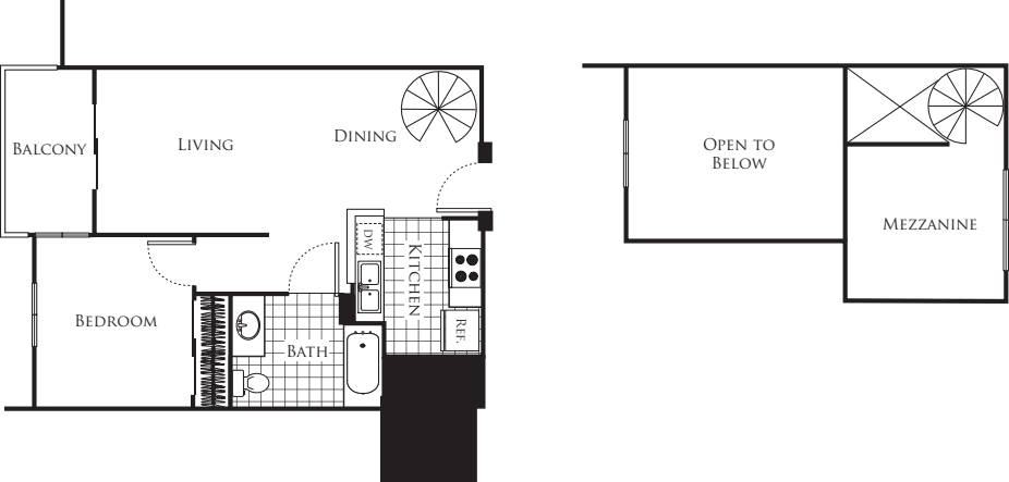 1A Loft floor plan