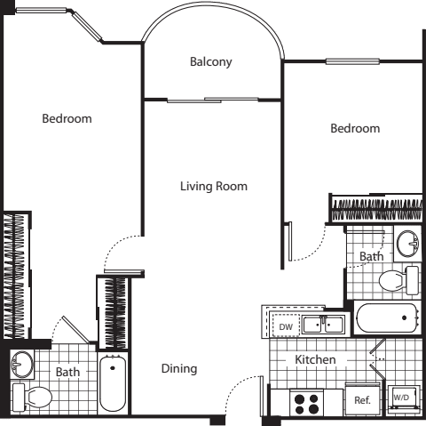 2B floor plan