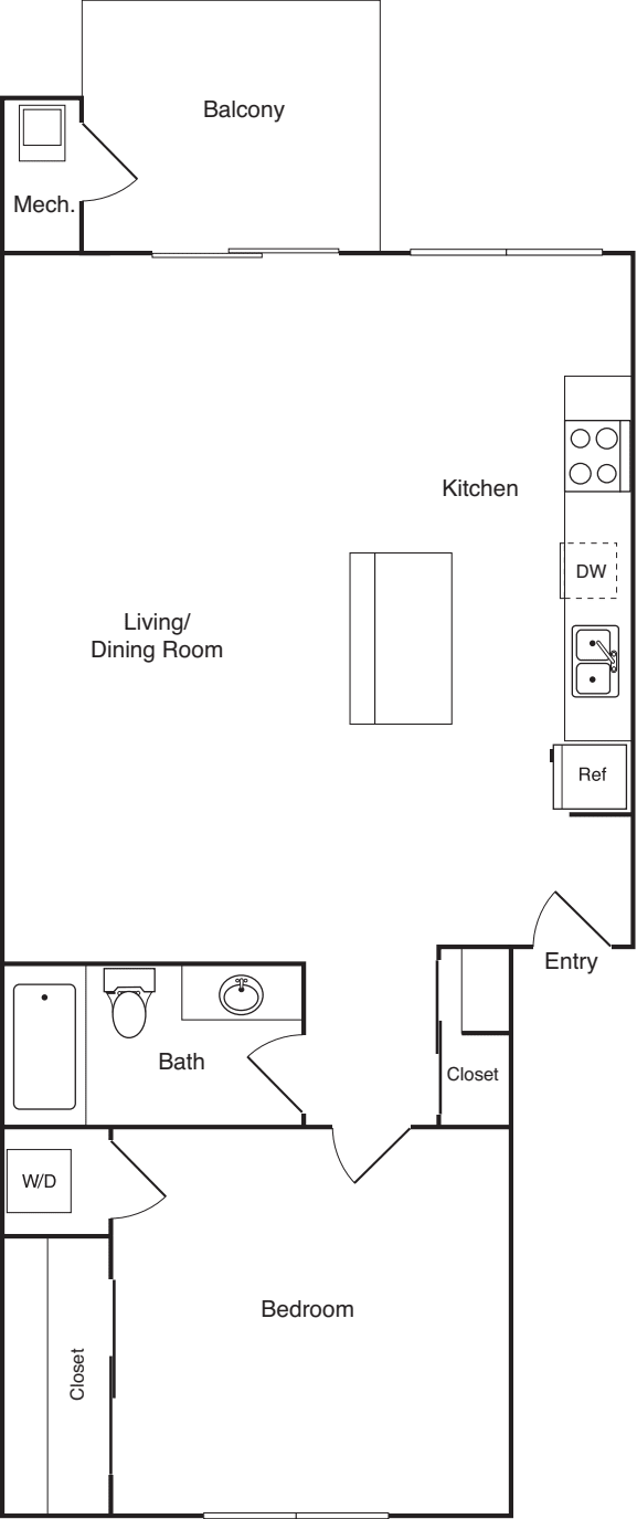 1M Renovated floor plan