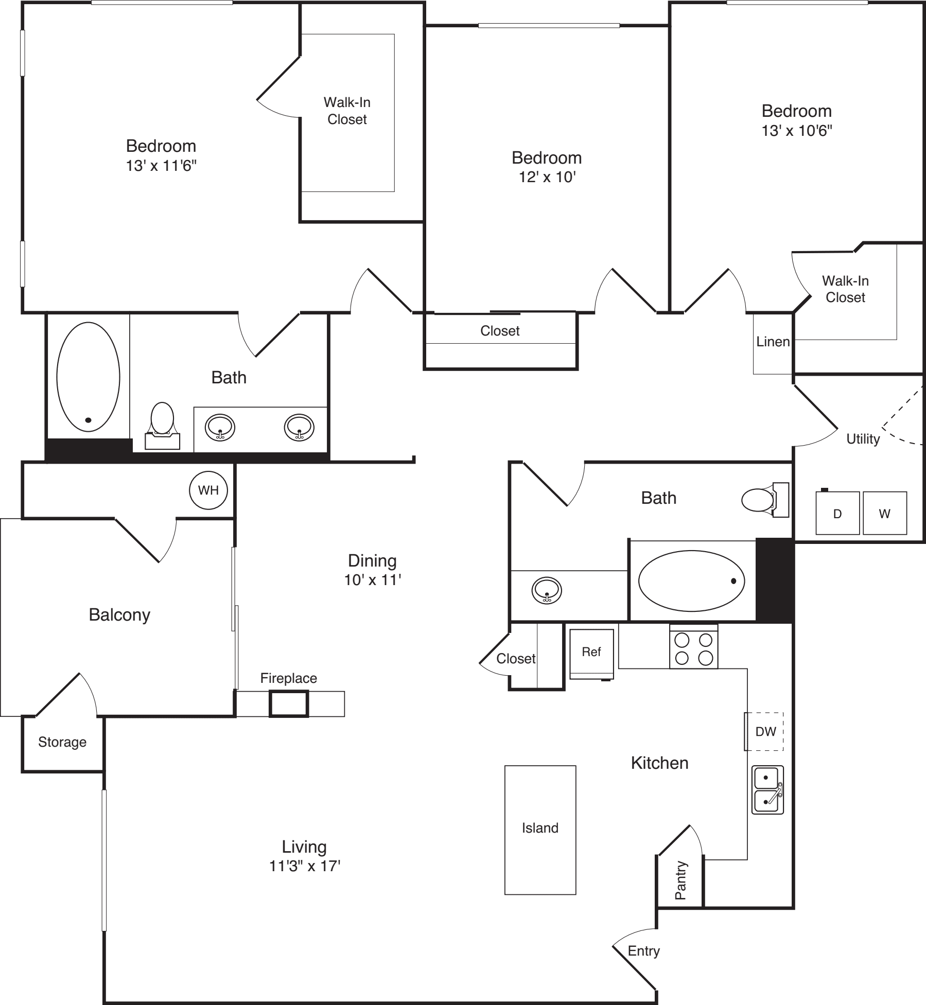 The Seville floor plan
