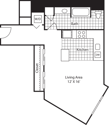 Studio 616 floor plan