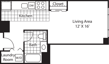 Studio 489 floor plan