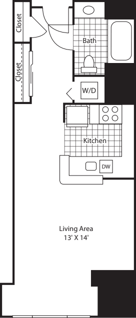 Studio 533 floor plan