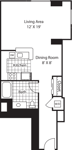 Studio 573 floor plan