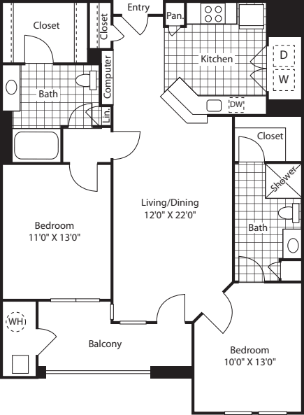 Liberty View 1 (B1) floor plan