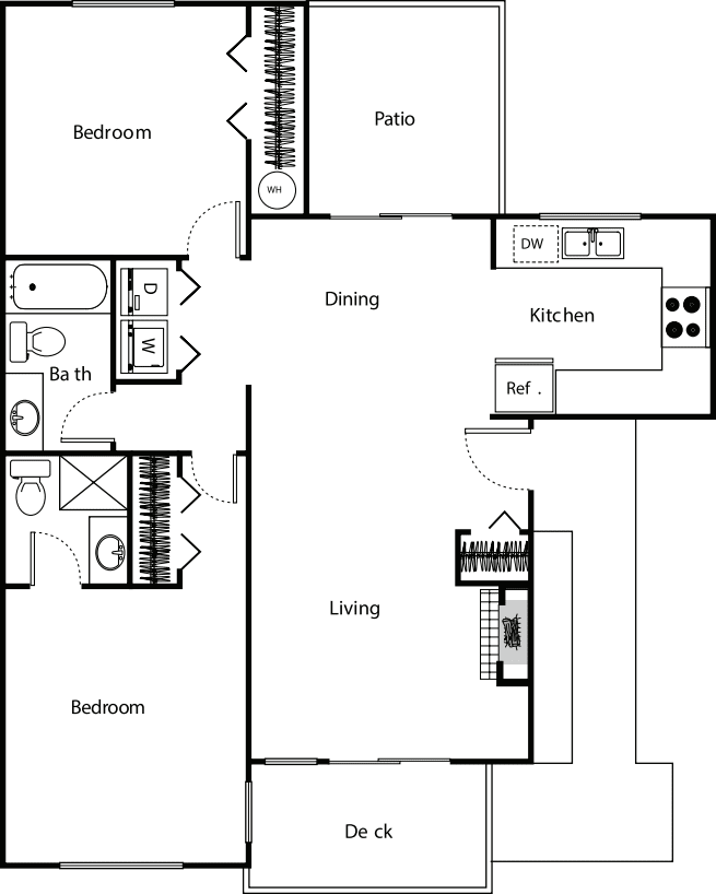 Robins Nest Renovated floor plan