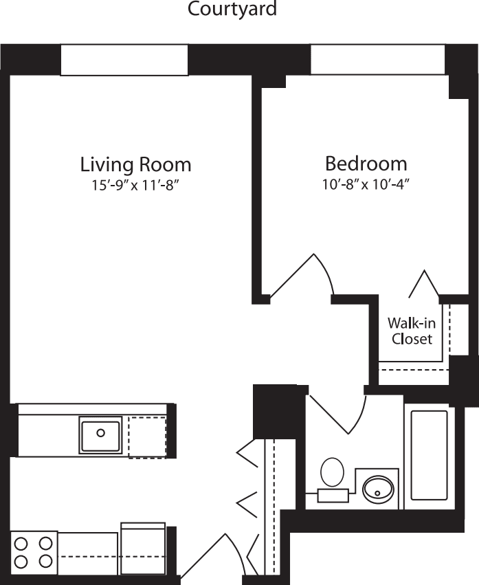 Plan Y, floor 4-10 floor plan