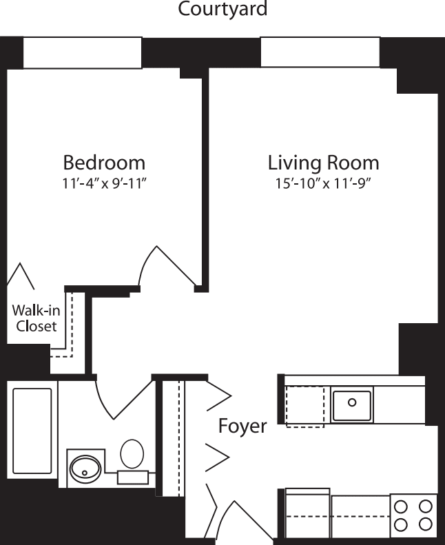Plan Z, floors 4-10 floor plan