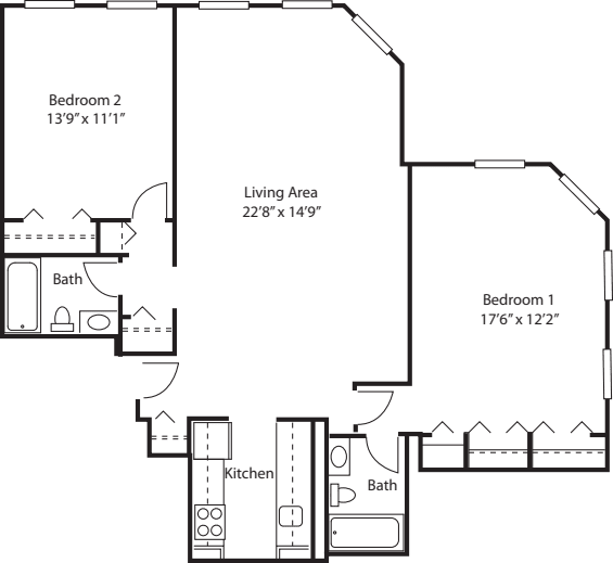 The Cambridge floor plan