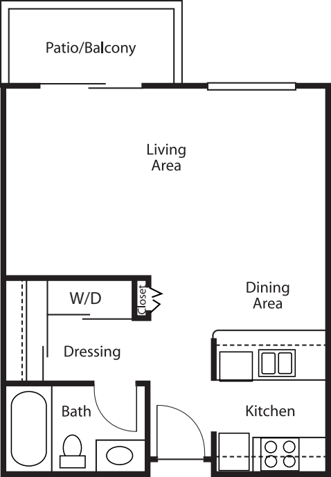 Studio floor plan